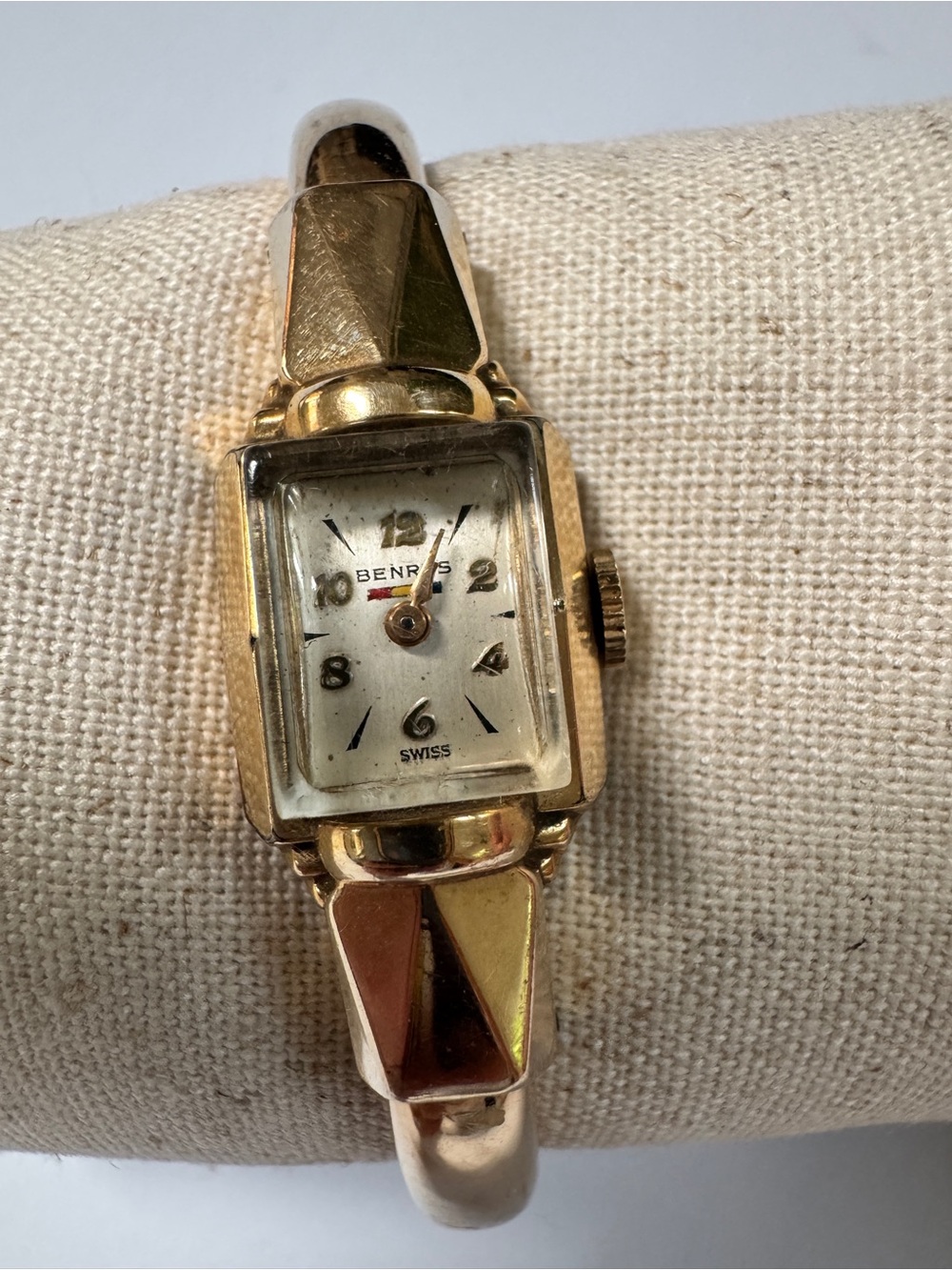 Gold-Tone Ladies Bracelet Watch